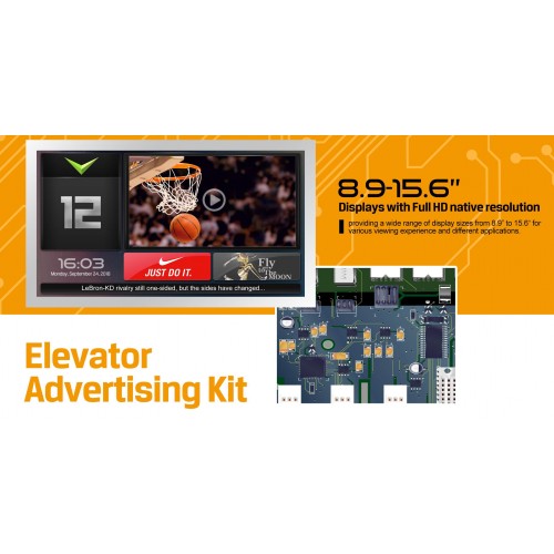 Lilliput Elevator Advertising Kit - 8.9" to 15.9"